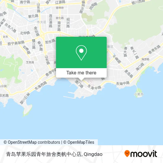 青岛苹果乐园青年旅舍奥帆中心店 map