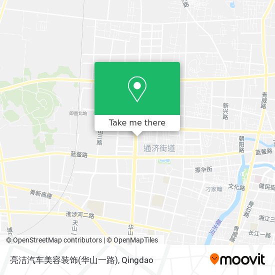 亮洁汽车美容装饰(华山一路) map