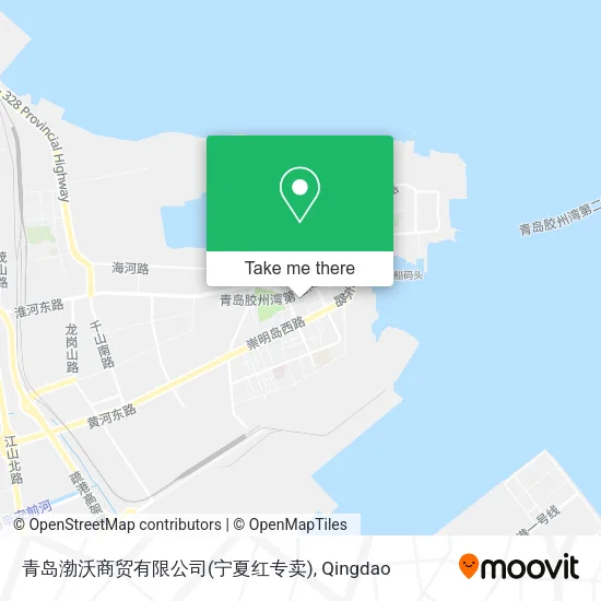 青岛渤沃商贸有限公司(宁夏红专卖) map