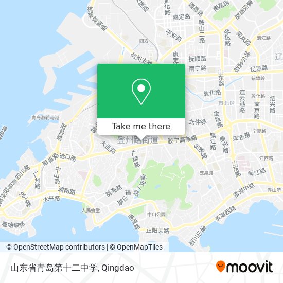 山东省青岛第十二中学 map