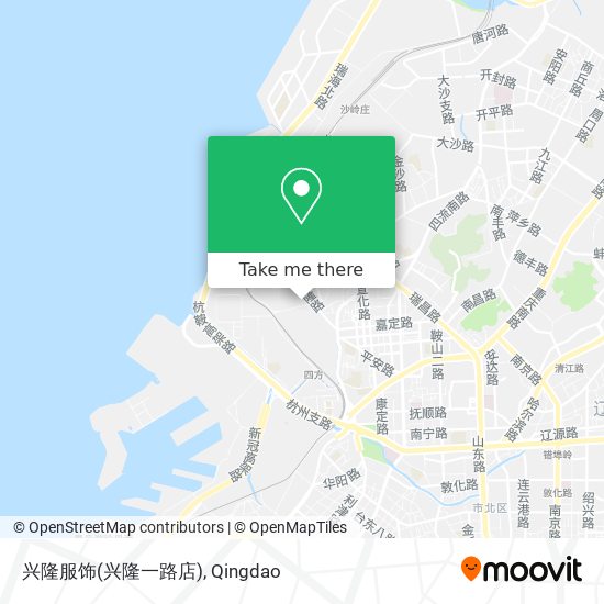 兴隆服饰(兴隆一路店) map