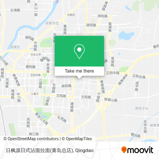 日枫源日式沾面拉面(青岛总店) map