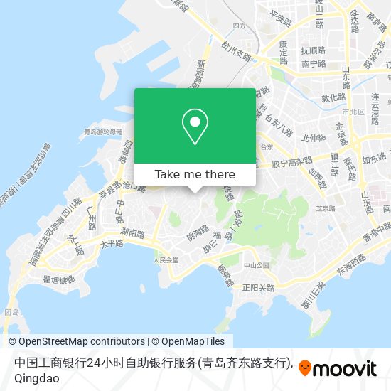 中国工商银行24小时自助银行服务(青岛齐东路支行) map