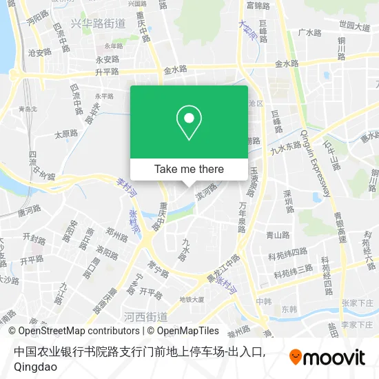 中国农业银行书院路支行门前地上停车场-出入口 map
