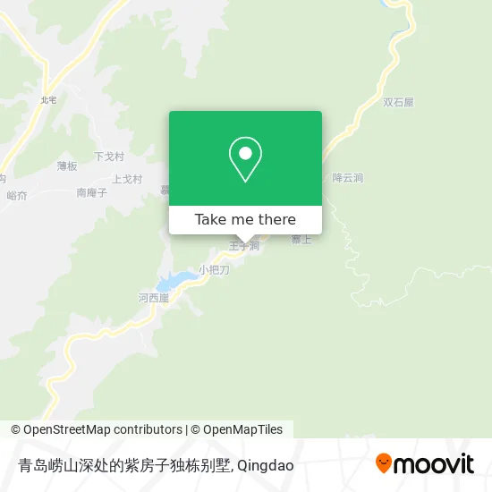 青岛崂山深处的紫房子独栋别墅 map