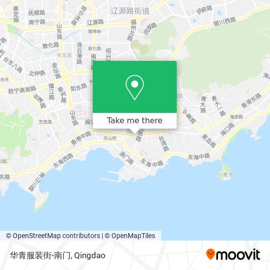 华青服装街-南门 map