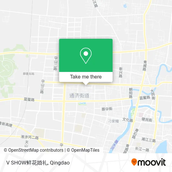 V SHOW鲜花婚礼 map
