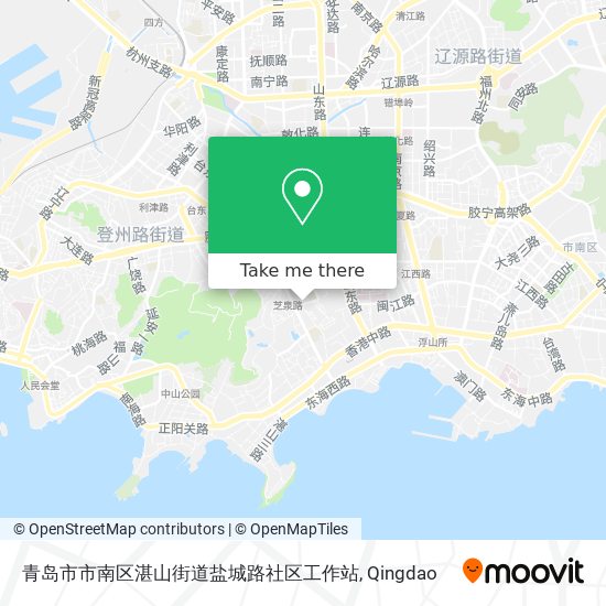 青岛市市南区湛山街道盐城路社区工作站 map