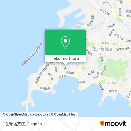 在青福茶庄 map
