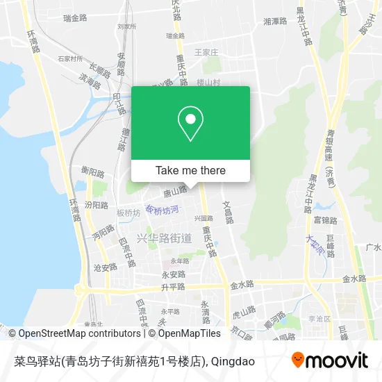 菜鸟驿站(青岛坊子街新禧苑1号楼店) map