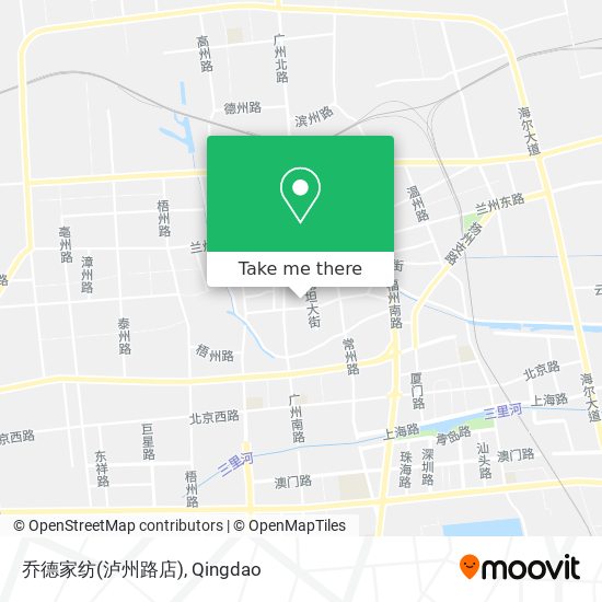 乔德家纺(泸州路店) map