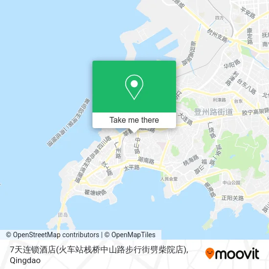 7天连锁酒店(火车站栈桥中山路步行街劈柴院店) map