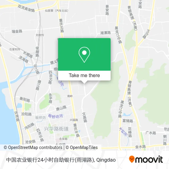 中国农业银行24小时自助银行(雨湖路) map