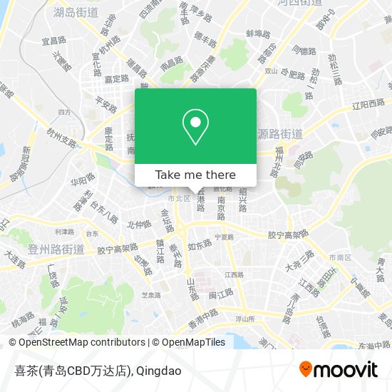 喜茶(青岛CBD万达店) map