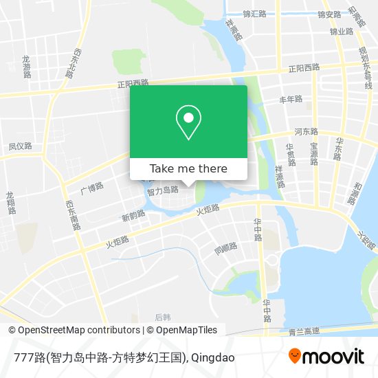 777路(智力岛中路-方特梦幻王国) map