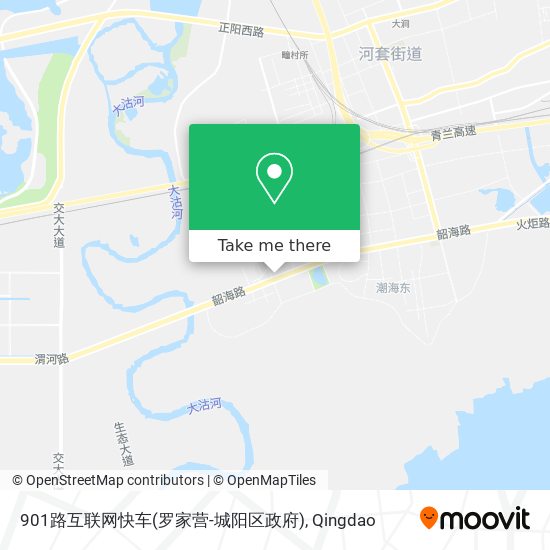 901路互联网快车(罗家营-城阳区政府) map