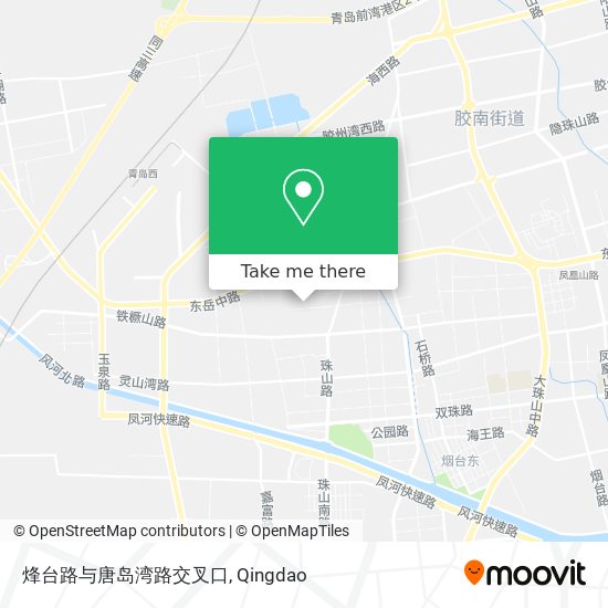 烽台路与唐岛湾路交叉口 map