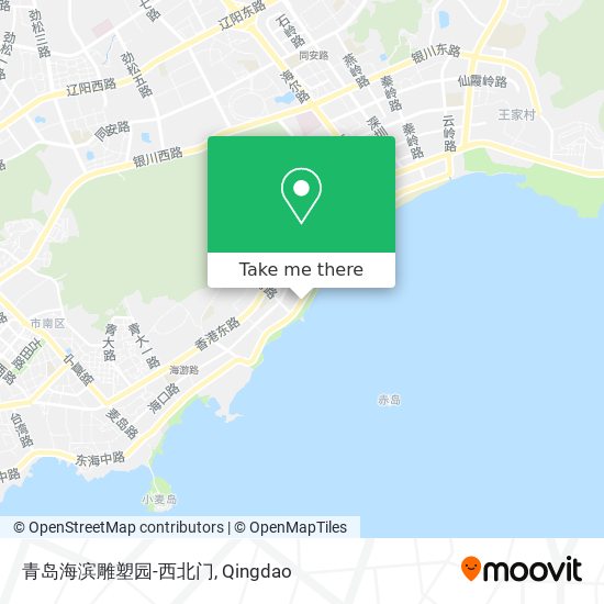 青岛海滨雕塑园-西北门 map