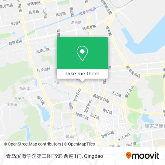 青岛滨海学院第二图书馆-西南1门 map