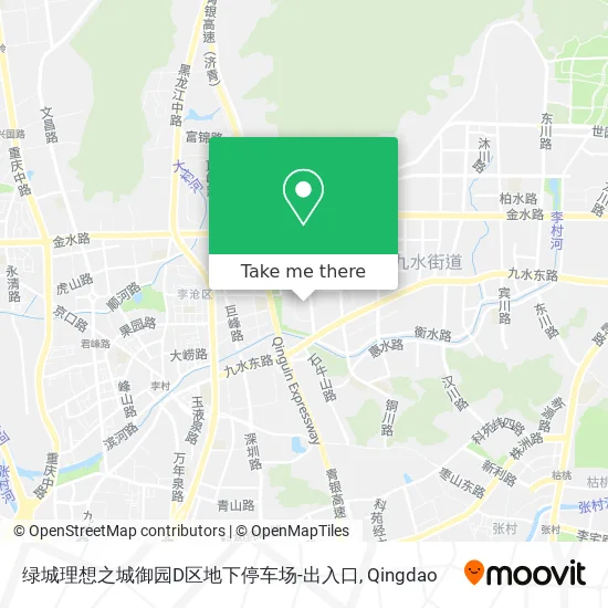 绿城理想之城御园D区地下停车场-出入口 map