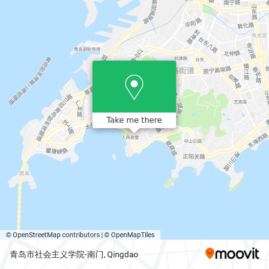 青岛市社会主义学院-南门 map