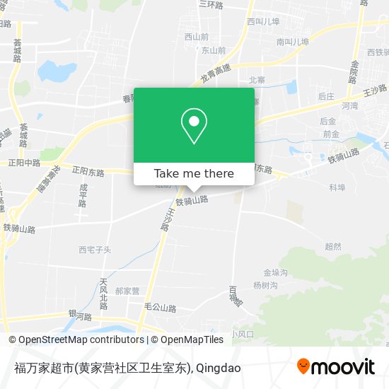 福万家超市(黄家营社区卫生室东) map