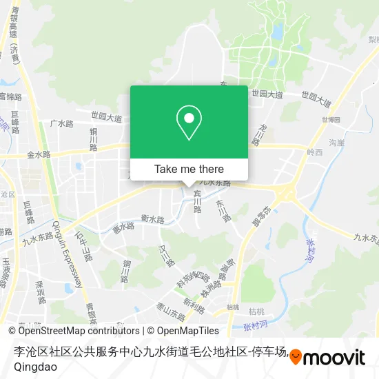 李沧区社区公共服务中心九水街道毛公地社区-停车场 map