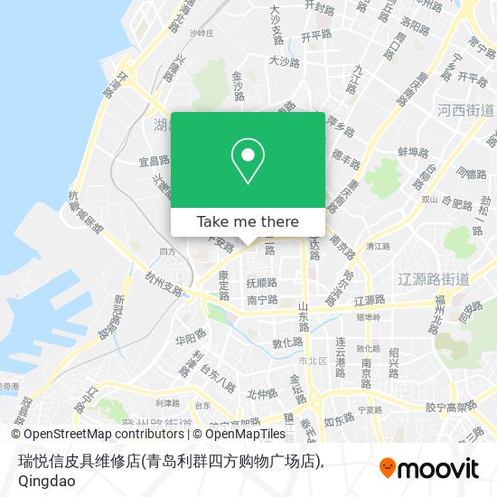 瑞悦信皮具维修店(青岛利群四方购物广场店) map