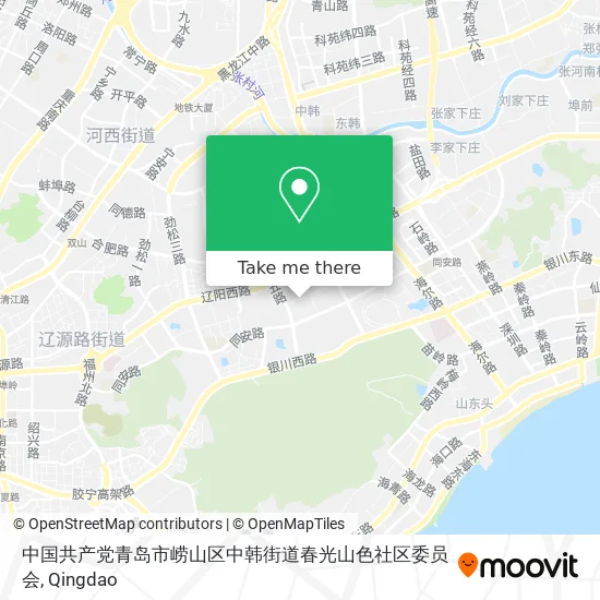 中国共产党青岛市崂山区中韩街道春光山色社区委员会 map