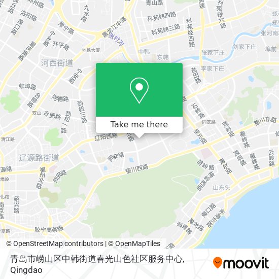 青岛市崂山区中韩街道春光山色社区服务中心 map