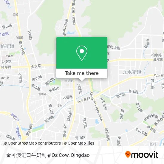 金可澳进口牛奶制品Oz Cow map