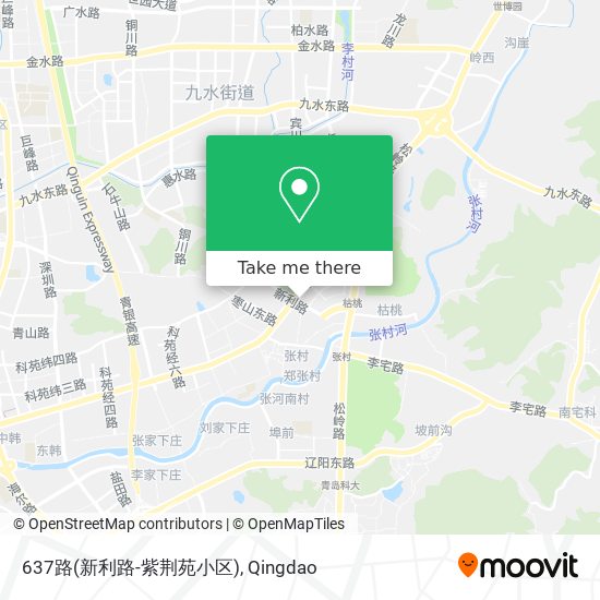 637路(新利路-紫荆苑小区) map