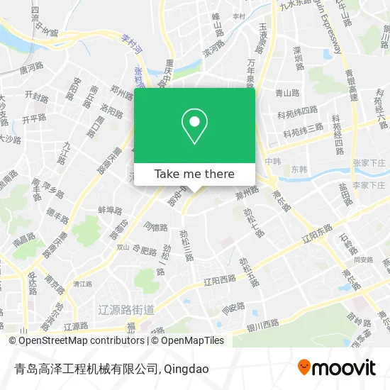 青岛高泽工程机械有限公司 map