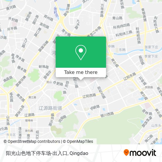 阳光山色地下停车场-出入口 map