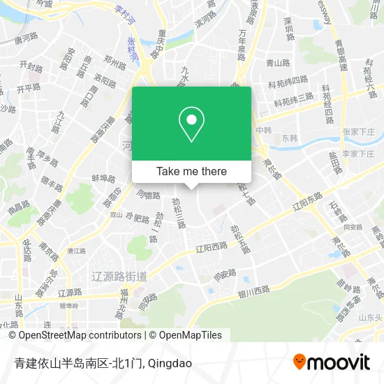 青建依山半岛南区-北1门 map