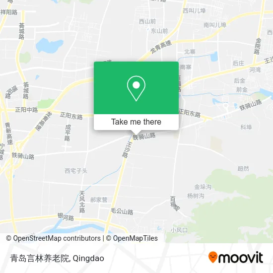 青岛言林养老院 map