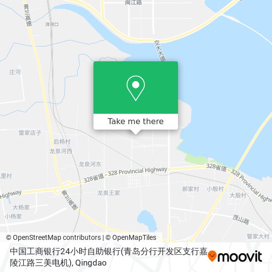 中国工商银行24小时自助银行(青岛分行开发区支行嘉陵江路三美电机) map