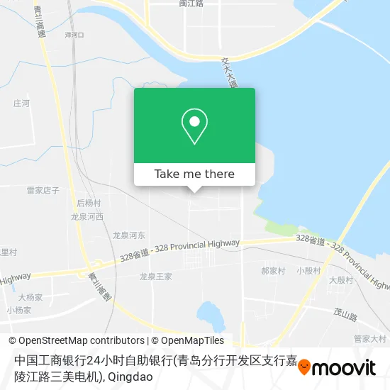 中国工商银行24小时自助银行(青岛分行开发区支行嘉陵江路三美电机) map
