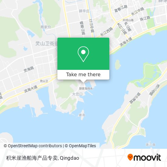 积米崖渔船海产品专卖 map