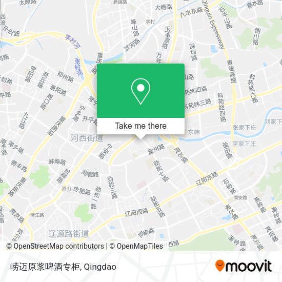 崂迈原浆啤酒专柜 map