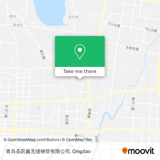 青岛圣跃鑫无缝钢管有限公司 map