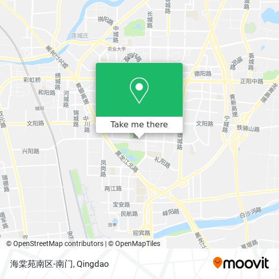 海棠苑南区-南门 map