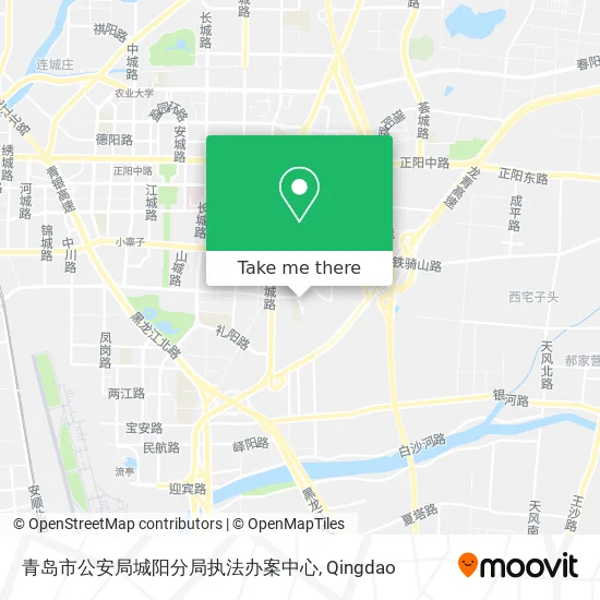青岛市公安局城阳分局执法办案中心 map