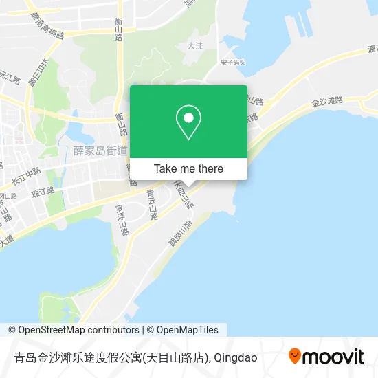 青岛金沙滩乐途度假公寓(天目山路店) map