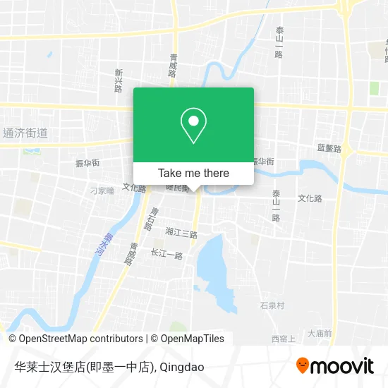 华莱士汉堡店(即墨一中店) map