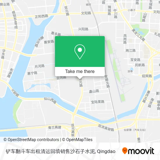 铲车翻斗车出租清运回填销售沙石子水泥 map