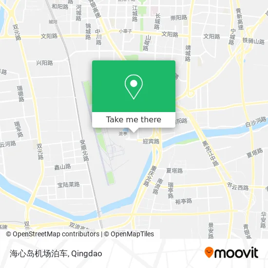 海心岛机场泊车 map