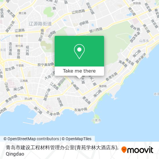 青岛市建设工程材料管理办公室(青苑学林大酒店东) map