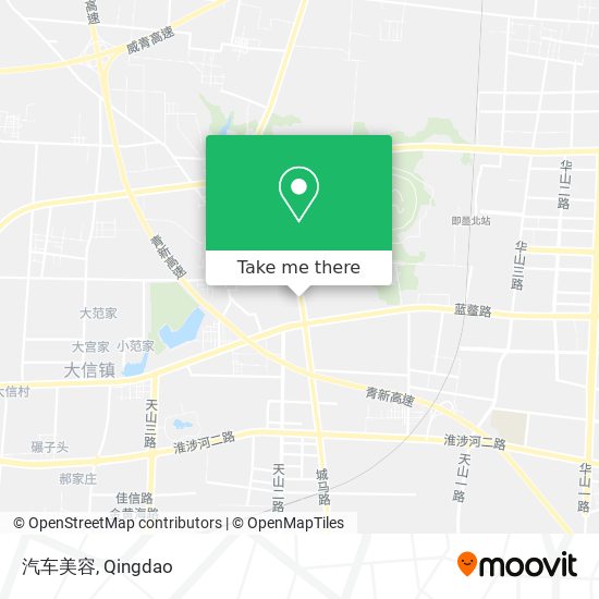 汽车美容 map