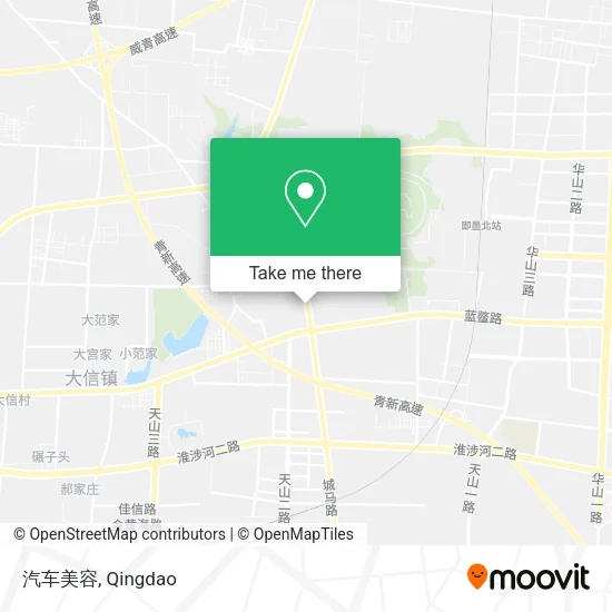 汽车美容 map